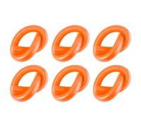 AC - Pack de 6 Churros para Natación - Tubo Flotador Espuma - Habilitación - Palo Flotador - 150 cm - Color Naranja