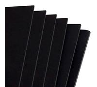 AC - Pack de 6 láminas de cartón pluma adhesivas, grosor de 5 mm, panel rígido foam board para manualidades, presentaciones y rotulación (Negro - 40 x 60 cm)