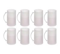AC - Pack de 8 Jarras de Cerveza Enfriadoras - Fabricado en Plástico - Contiene Agua 100% destilada - Apto para Uso Alimenticio - 15 x 9 x 12 cm - 450 ml