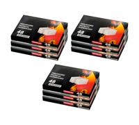 AC - Pack de 9 Paquetes de 48 Pastillas para encender Fuegos - Encendido de barbacoas, chimeneas, hogueras, cocinas de leña, Estufas - Color Blanco