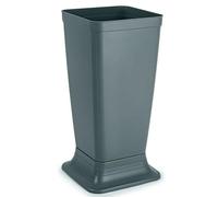 AC - Paragüero de plástico - Modelo Wet - Soporte para Paraguas Cuadrado para Entrada de oficinas, Negocios, hogar - Fabricado en España - 51,5 x 26 x 26 cm - Gris