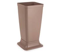 AC - Paragüero de plástico - Modelo Wet - Soporte para Paraguas Cuadrado para Entrada de oficinas, Negocios, hogar - Fabricado en España - 51,5 x 26 x 26 cm - Topo