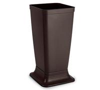 AC - Paragüero de plástico - Modelo Wet - Soporte para Paraguas Cuadrado para Entrada de oficinas, Negocios, hogar - Fabricado en España - 51,5 x 26 x 26 cm - Wengué