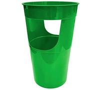 AC - Paragüero - Fabricado en plástico - Forma Redonda - Ideal para el hogar o el Trabajo - Ø 28 x 50 cm - Color Verde