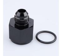 AC PERFORMANCE Adaptador de ajuste de combustible reductor de aluminio negro -12 AN hembra a -8 AN macho con AN12 ORB O-Ring Boss, rosca AN12 (1-1/16 x 12) a AN8 (3/4 x 16)