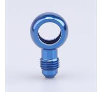 AC PERFORMANCE Ajuste de banjo de combustible de aluminio azul - M12 12,5 mm ID agujero de banjo a 4AN adaptador de flare macho, diseñado para la bomba de combustible Bosch 044