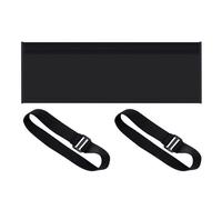 Ac Pipe Insulation, Hose Sleeve, Polyester Flexible Lightweight Easy Install Portable Uv Proof Snug Fit Composite Material, Exhaust Duct Cover for Outdoor Garage, 59.06x19.69x0.39Inches, Black