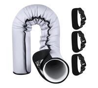 AC Pipe Insulation, Reusable Tube Shield Sleeve, Fireproof Aluminum Wrap for Outdoor Plumbing RV Fireplace Garden Irrigation Water Heater Stove Hose & Cold Weather Pipe Protection