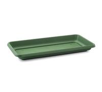 AC - Plato Jardinera de 100 cm - Macetero, Maceta para Plantas y Flores Rectangular - Fabricado en Plástico - 7 x 96,5 x 41,5 cm - Color Verde