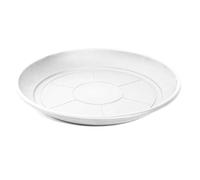 AC - Plato para Maceta Mediterranea - Fabricado en Polipropileno - Ideal para el Hogar, Plantas, Jardín, Decoración. - Cuidado de Plantas - Forma Redonda - Ø 34 cm - Color Blanco