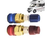 Ac Quick Coupler, High Low Connector, 2.75inch Secure Fit and Portable Sturdy Build, Refrigerant Adapter Kit for Refrigeration, Air Conditioning, Vehicle Uses