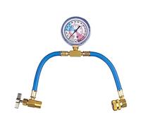 AC R134A - Kit de medidor de presión de manguera de refrigerante, manguera de carga de CA con manómetro
