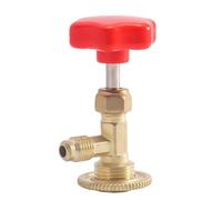 AC Refrigerant Can Tap, Dispenser Valve Tool, Sturdy Brass Connector, Easy Operations Design for Automotive Car Truck Air Conditioning System Refilling Accessories