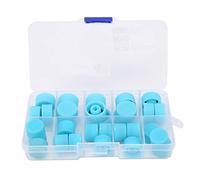 AC Refrigerant Port Caps 30Pcs | R134A Valve Debris Cover Replacement | High/Low Pressure Sealing Caps for Car Climate Control System | ABS Material Leak Prevention