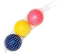 AC - Set de 3 Pelotas de Goma para Palas de Playa, diámetro 4 cm, Bolas de Repuesto Actividades al Aire Libre, Color Surtido