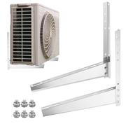 AC Support Bracket, Window Unit Mount Frame, Heavy-Duty Adjustable Stainless Steel Holder, Load-Bearing Installation for Apartment Basement Dorm Casement Bedroom Home Use