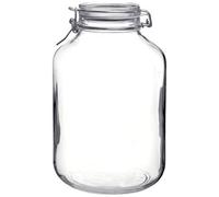 AC - Tarro Hermetico - Fabricación de Vidrio - Cierre metálico con Junta de Goma - Ideal para la conservación de Alimentos - Ø 17 x 28 cm - 5 litros