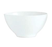 AC - Tazón de Vidrio Opal, Cuenco, Bol para Desayuno Extra Resistente, reciclable, postres, Aperitivos, Sopa, Apto para lavavajillas y microondas (Blanco, 50 cl, 13,2 x 6,9 cm)