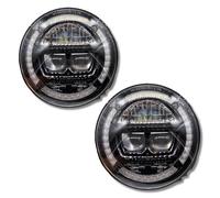 AC Tools Faro LED Homologado de 7 Pulgadas multifunción con luz de posición, intermitencia, cruce y largas. Compatible con Motos, Nissan Patrol, Jeep, Toyota, Suzuki y Más (2)