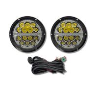 AC Tools Faros LED 7 Pulgadas 85W Homologados HR 37.5 Larga Distancia + Posición con Tapa Protectora con LOGO