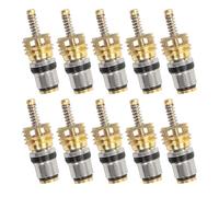 Ac Valve Core Set, 10-Piece Rust-Resistant, Refrigeration Valve Cores, Copper, Hvac Air Conditioning Repair Parts for Rv, Automotive, Vehicle, Fridge, Freezer, Cooling Systems Robust Design Conditions