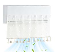 AC Vent Deflector, Wall Mounted Air Shield, 38.19x16.54inch Adjustable Wind Cover, Fabric Washable Cooling Build, Air Conditioner Redirector, Living Room Office Use for eIndoor Comfort