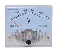 AC Voltage Meter 0-500V | High Accuracy Panel Meter for Industrial Equipment/Electrical Systems/Electronic Controls | Class 2.5 Accuracy, Robust Plastic Housing