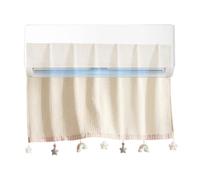 AC Wind Deflector 90cm Cotton Linen Air Conditioner Guard For Wall Unit