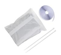 AC Window Vent Kit, Dryer Sealing Set, 118.11x12in Portable No Drill Installation, Zipper Fastener Closure, Weatherproof Material for Home Air Conditioner, Living Room