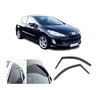 AC WOW 2 deflectores de viento para Peugeot 308 I (T7) 3 puertas 2007 2008 2009 2010 2011 2012 2013