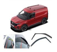 AC WOW 2x Deflectores de viento para Ford Transit/Tourneo COURIER 2023 2024 2025 2026 Parabrisas laterales de cristal acrílico, protectores contra el clima, protectores contra la lluvia