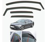 AC WOW 4 deflectores de viento compatibles con Audi A6 S6 (C7) Saloon Sedan 2012 2013 2014 2015 2016 2017 2018