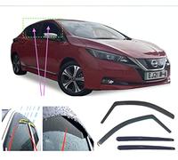 AC WOW 4 deflectores de viento compatibles con Nissan Leaf II (ZE1) Mk2 2017 2018 2019 2020 Ventanas de cristal acrílico PMMA Viseras para lluvia, nieve, sol, protección contra el clima
