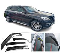 AC WOW 4 deflectores de viento de lluvia compatibles con Mercedes Benz Clase M/GLE (W166) 2011 2012 2013 2014 2015 2016 2017 2018 2019