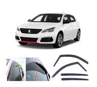 AC WOW 4 deflectores de viento de lluvia para Peugeot 308 II Hatchback 2013 2014 2015 2016 2017 2018 2019 2020 2021