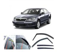 AC WOW 4 deflectores de viento de lluvia para Skoda Octavia (MK2) 2004 2005 2006 2007 2008 2009 2010 2011 2012 2013