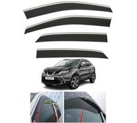 AC WOW 4 deflectores de viento para Nissan QASHQAI 2014 2015 2016 2017 2018 2019 2020 2021 protectores de sol acrílicos para lluvia