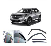 AC WOW 4 deflectores de viento para Peugeot 2008 II, e-2008 2019 2020 2021 2022 2023 2024 2025, viseras acrílicas para lluvia