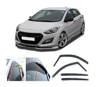 AC WOW 4 deflectores de viento y lluvia para Hyundai i30 2012 2013 2014 2015 2016