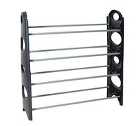 AC - Zapatero de 4 Niveles - 4 Alturas - 4 Pisos - Fabricado en Plástico - Estantería Multiusos - Organizador para Zapatos - Ideal para recibidor, Pasillo o Dormitorio - 65 x 62 x 20 cm