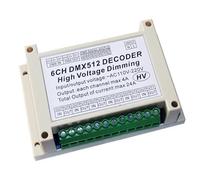 AC110V - 220V atenuación de alto voltaje 6CH DMX512 decodificador 6 canales 4A/CH HV tablero de atenuación for bombillas incandescentes