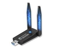 AC1300 Adaptador WiFi USB Dual Band 5GHz/2.4GHz Con Doble Antena Para PC, 1300Mbps, 5dBi Largo Alcance, USB 3.0, Conecta y Reproduce Windows11/10/8.1/8/7/Vista/XP