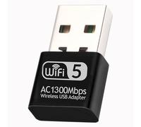 AC1300 Mini Antena WiFi USB, Receptor WiFi Doble Banda 5GHz/2.4GHz - Adaptador Wi-Fi USB para PC Compatible con Windows 7/8/10/11/Vista/XP/Mac 10.9-10.15