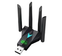 AC1300 USB WiFi Adaptador adecuado para PC de escritorio 2.4G/5G Dual Band 1300M Wireless Network Adapter WiFi Dongle, compatible con Windows 11/10/8.1/8/7/XP/Mac