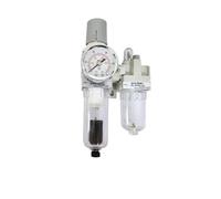 AC2010-02 AC2010-02D filtros de aire neumáticos regulador de presión separador de agua y aceite suministro de drenaje Manual bomba compresor filtro(Fiber and Pc8-02,AC2010-02D)