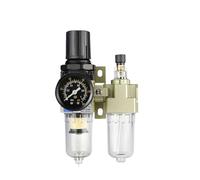 AC2010-02 - Filtro de aire para compresor, regulador de presión, bomba separadora neumática de aceite y agua, drenaje manual (AC2010-02 w SMPM20)