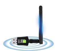 AC600 Adaptador WiFi USB para PC, Plug Y Play Receptor Wi-Fi Dual Band 5GHz/2.4GHz, 600Mbps Tarjeta de Red Inalámbrico, Mini Antena WiFi USB Compatible con Windows 11/10/8/7 /Vista/XP
