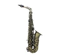 Acabado Antiguo Bend EB E-Flat Alto Saxophone Sax Sax Abalone Shell Key Thane Pattern Instrumento Viento