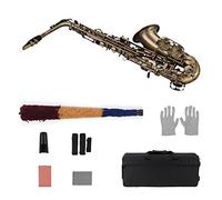 Acabado Antiguo De Alto Grado EB E- Flat Alto Saxophone Sax Shell Key Thane Pattern Instrumento De Viento De Madera Con Necesidades