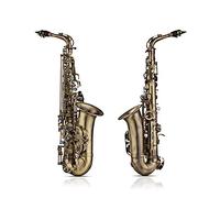 Acabado Antiguo EB E- Flat Alto Saxophone Sax Shell Key Talla Patrón Modelo Woodwind Instrumento Con Case Otras AECISESARIOS